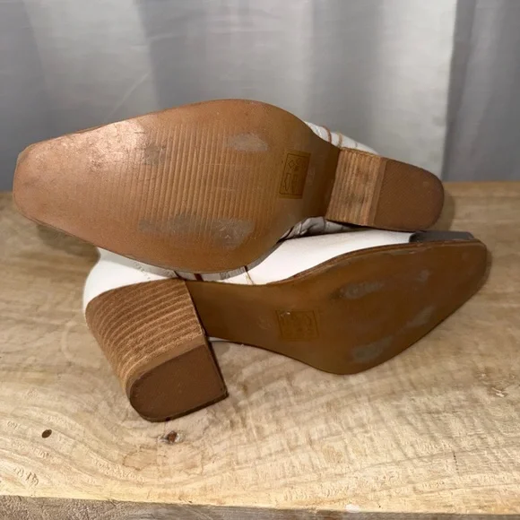 BEAST FASHION White Western Cowboy Boots Metal Toe Cap Festival | Size 5.5 - Picture 14 of 17